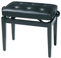 Gewa 130300 Piano Bench Deluxe Black Highgloss