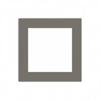 Ekinex Квадратная плата Fenix NTM, EK-DQS-FGL,  серия DEEP,  окно 60х60,  цвет - Серый Лондон