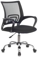 Бюрократ CH-695NLTSL/BLACK (Office chair CH-695NLTSL black TW-01 TW-11 mesh/fabric cross metal хром)