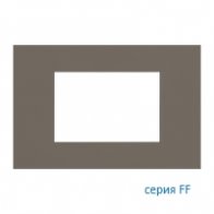 Ekinex Плата "FF" прямоугольная 68х45, EK-PRG-FGL,  материал - Fenix NTM,  цвет - Серый Лондон