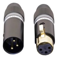 Tchernov Cable XLR Plug Classic BG whitemale/female pair