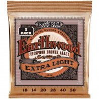Ernie Ball 3550 Earthwood Extra Light Phosphor Br 10-50