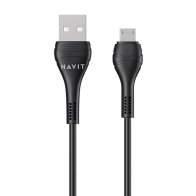 HAVIT CB6159 USB-A - Micro USB BK 1m