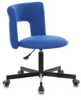Бюрократ KF-1M/INDIGO (Office chair KF-1M blue 26-21 cross metal черный)