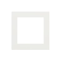 Ekinex Квадратная плата Fenix NTM, EK-DQS-FBM,  серия DEEP,  окно 60х60,  цвет - Белый Мале