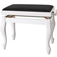 Gewa Piano Bench Deluxe Classic White Highgloss