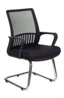 Бюрократ MC-209/B/TW-11 (Office chair MC-209 black TW-01 TW-11 mesh/fabric runners metal хром)