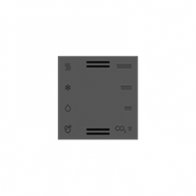 Ekinex Накладка мультисенсора, EK-T1Q-FGB-ET2,  материал - Fenix NTM,  цвет - Серый Бромо