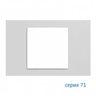 Ekinex Плата "71" прямоугольная 60х60, EK-PRS-FGE,  материал - Fenix NTM,  цвет - Серый Эфес