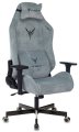 Кресло Knight N1 SKY (Game chair Knight N1 Fabric grey/l.blue Light-28 headrest cross metal)