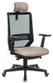 Бюрократ EXPERT BEIGE (Office chair EXPERT black TW-01 seatbeige 38-402 mesh/fabric headrest cross plastic)