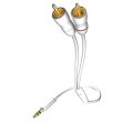 In-Akustik Star MP3 Audio Cable 3.5 Phone <> 2RCA 0.5m #003100005