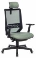 Бюрократ EXPERT GREEN (Office chair EXPERT black TW-01 seatgreen 38-407 mesh/fabric headrest cross plastic)