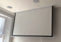 PULT.ru Монтаж встраеваемого моторизованного экрана скрытой установки в потолок до 120"