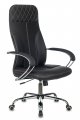 Бюрократ CH-608SL/ECO/BLACK (Office chair CH-608SL/ECO black eco.leather cross metal хром)