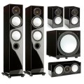 Monitor Audio Silver set 5.1 high gloss black (6+1+Centre+W12)