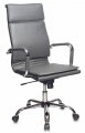 Бюрократ CH-993/GREY (Office chair CH-993 grey eco.leather cross metal хром)