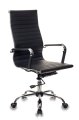 Бюрократ CH-883/BLACK (Office chair CH-883 black eco.leather cross metal хром)