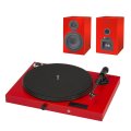 Pro-Ject Set Juke Box E + Speaker Box 5 red/red