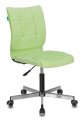 Бюрократ CH-330M/VELV81 (Office chair CH-330M light l-green Velvet 81 cross metal хром)