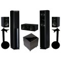Wharfedale Obsidian 600 Cinema Pack 5.1 with stands blackwood