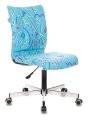 Бюрократ CH-330M/STICK-BLUE (Office chair CH-330M blue Sticks 06 cross metal хром)