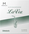 D'Addario WOODWINDS RJC10MD La Voz Alto Saxophone Reeds, MED, 10 BX