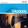D'Addario EJ11 80/20 BRONZE LIGHT 12-53