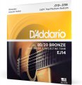 D'Addario EJ14 80/20 BRONZE ACOUSTIC GUITAR STRINGS, LIGHT TOP/MEDIUM BOTTOM/BLUEGRASS