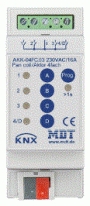Актуатор релейный MDT technologies AKK-04FC.03 KNX/EIB 4x канальный компактный, 230В, 16A, режим управления 2/4-х трубными фанкойлами, контроль 3/4-скоростного вентилятора, логические функции, до 8 сцен на канал, функции времени, на DI