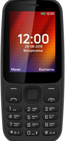 Кнопочный телефон Vertex D537 Black