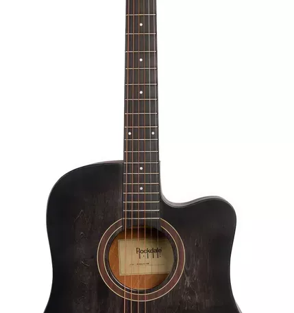 Акустическая гитара ROCKDALE Aurora D1 C BK Полупрозрачный Черный