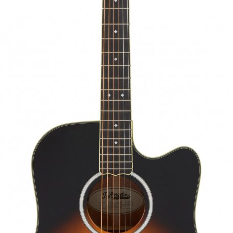 Электроакустическая гитара DAngelico Excel Bowery Vintage Sunset (чехол в комплекте)