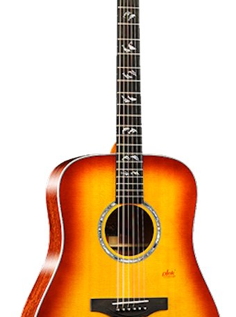 Акустическая гитара Kepma A1-D Cherry Sunburst (кейс в комплекте)
