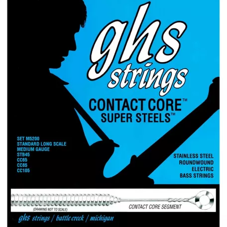 Струны для бас-гитары GHS Strings 5L-CC