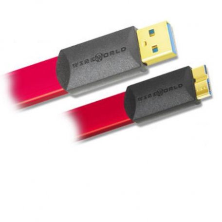 Кабель Wire World Starlight USB 3.0 A to micro B Flat Cable 1.0m (STZ1.0M)