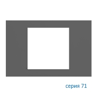Ekinex Плата 71 прямоугольная 60х60, EK-PRS-FGB,  материал - Fenix NTM,  цвет - Серый Бромо