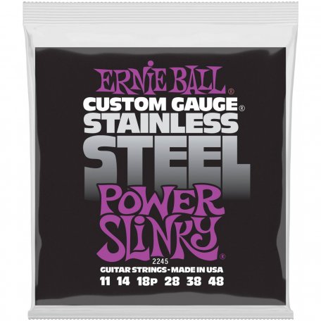 Струны для электрогитары Ernie Ball 2245 Stainless Steel Power Slinky