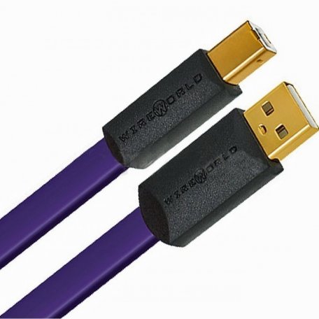 USB-кабель Wire World Ultraviolet 8 USB 2.0 A-B Flat Cable (U2AB1.0M-8) 1.0м