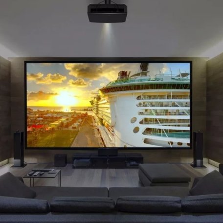 Комплексная установка домашнего кинотеатра на базе проектора с экраном от 121 до 150