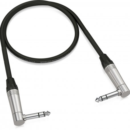 Инструментальный кабель Behringer GIC-60 4SR Black 0.6m