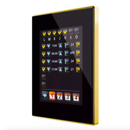 Купить Сенсорная панель KNX Zennio Z41 PRO черный, алюминиевая рамка ...