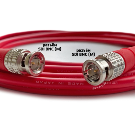 Кабель мобильный/сценический GS-PRO 12G SDI BNC-BNC (red) 3 метра