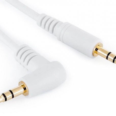 Аудио кабель Eagle Cable HIGH STANDARD Mini (m) - Mini 90° (m) wh., 0.8m #20071308