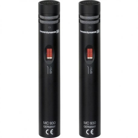 Beyerdynamic MC 930 Stereo-Set Пара микрофонов MC 930, в комплекте с ветрозащитами и кейсом.