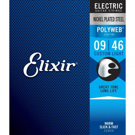 Струны Elixir 12025 Polyweb Custom Light 09-46