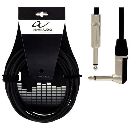 Инструментальный кабель Alpha Audio Pro Line Jack/угловой Jack, 9 м