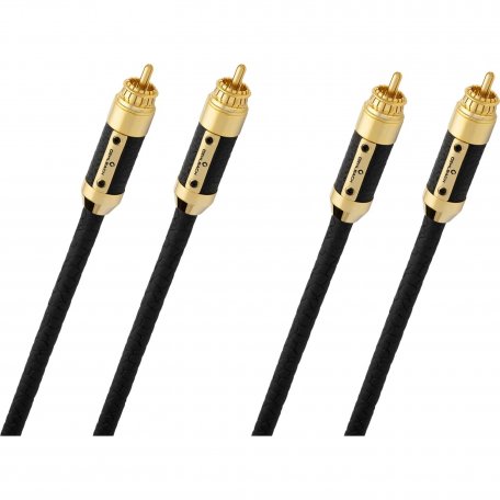 Межкомпонентный кабель Oehlbach STATE OF THE ART XXL Black Connection Cable RCA, 2x2,0m, gold, D1C13836