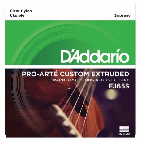 Струны DAddario EJ65S PRO-ART CUSTOM EXTRUDED UKULELE, SOPRANO