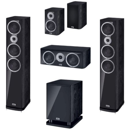 Комплект акустики Heco Music Style 900 Set 5.1 black/black (900+200+c2+s25)
